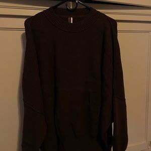 Free people brown knit sweater